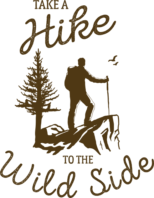 Take A Hike To The Wild Side Kids T-Shirt by Wintrly