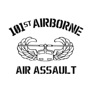 101st Air Assault Black Outline T-Shirt