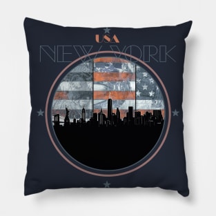 new york skyline Pillow