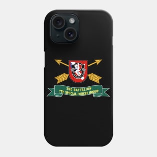 3rd Battalion, 7th Special Forces Group - 2 Rows Cbo - Flash w Br - Ribbon X 300 Phone Case