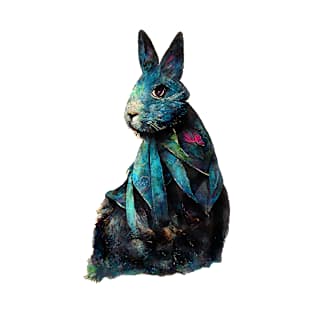 Rabbit watercolor painting #rabbit T-Shirt