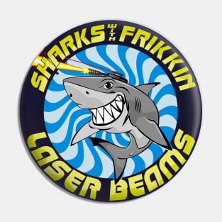 Shark with frikkin laser beams Pin