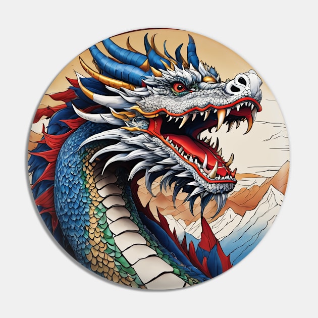 blue dragon Pin by TrvlAstral