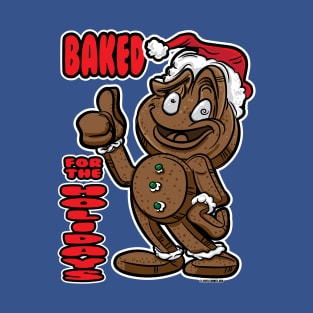 Gingerbread Man Baked For The Holidays with thumbs up grin T-Shirt