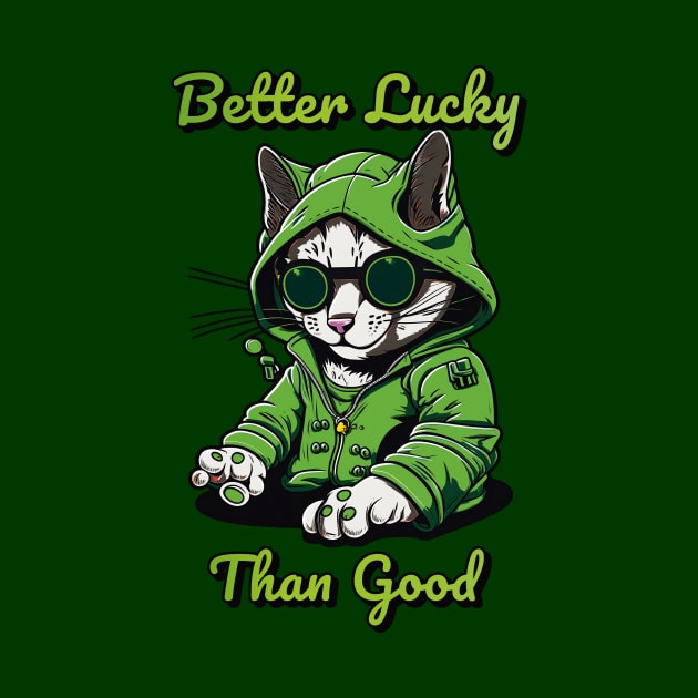 Better Lucky Than Good: Poker Cat IV by GozuDesigns