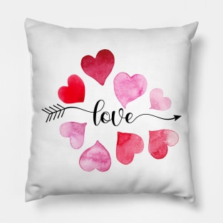 Valentine love hearts Pillow