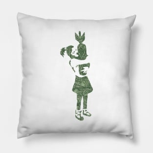 Banksy Bomb Hugger by US dollar Pillow