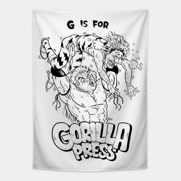 G is for Gorilla Press Tapestry by itsbillmain