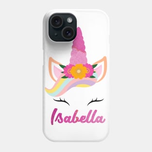 Name isabella unicone awesome gift Phone Case