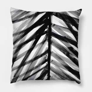 watercolor lines palm leaf 5 Pillow