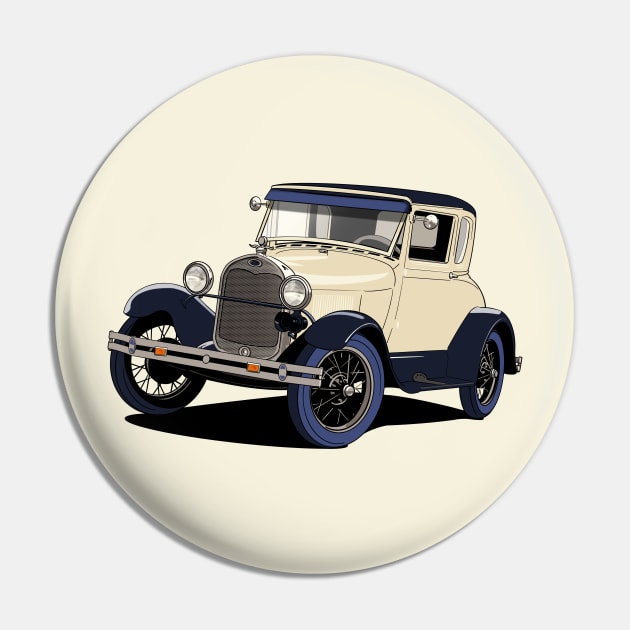 Ford Model A car in cream Pin by Webazoot