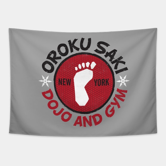 Oroku Saki Dojo and Gym Tapestry by CoryFreemanDesign