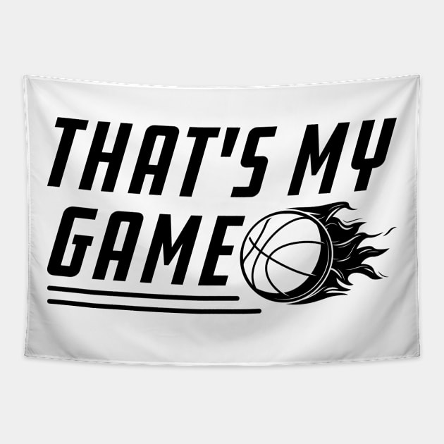 Basketball Sport That's My Game Tapestry by KC Happy Shop