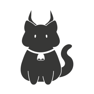 Taurus Cat Zodiac Sign (Black and White) T-Shirt