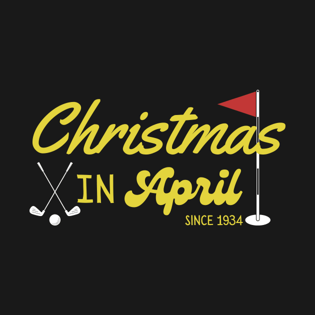 Christmas in April Funny Golf Majors and Tournaments by Davidsmith