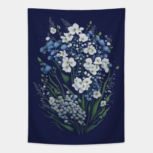 Bouquet of forget me not flowers Tapestry