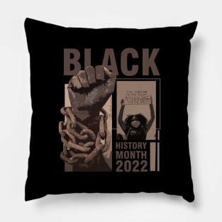 black history month 2022 Pillow