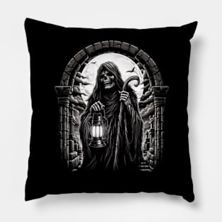 Confronting Destiny: The Reaper Returns Tee Pillow