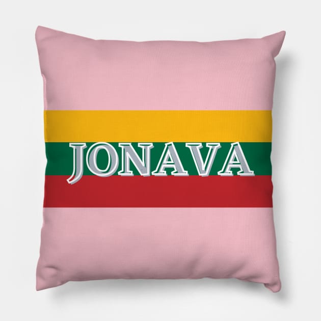 Jonava City in Lithuania Pillow by aybe7elf