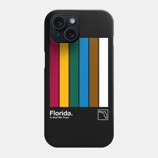 Florida // Original Minimalist Artwork Poster Design Phone Case