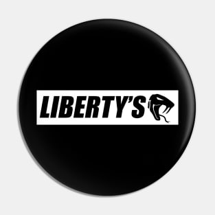 Liberty's white banner Pin