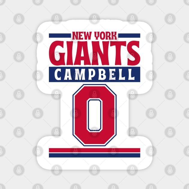 New York Giants Campbell 0 Edition 3 Magnet by Astronaut.co