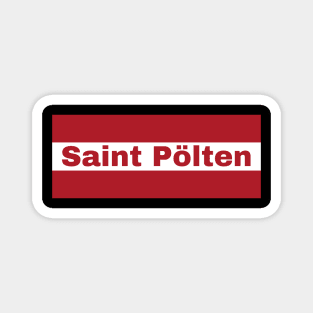 Saint Polten City in Austrian Flag Magnet