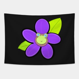 Friggin Flower Froggy Tapestry