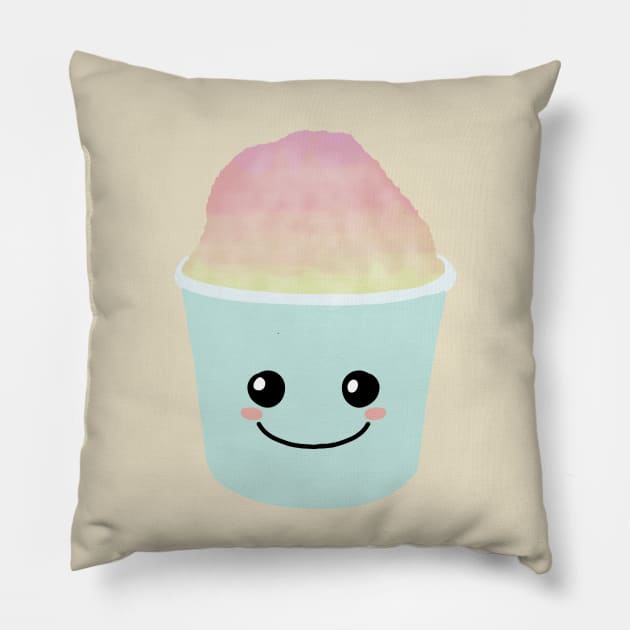 Cute Hawaiian shaved ice Pillow by Becky-Marie