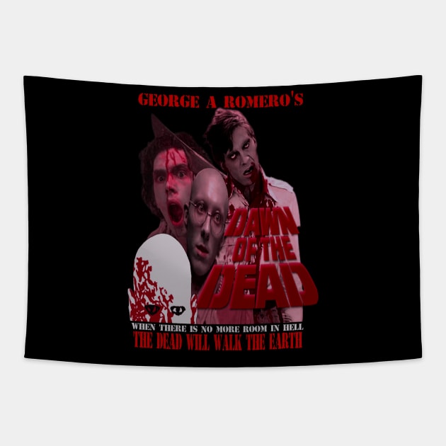 Dawn Of The Dead,Classic Horror (Version 2) Tapestry by The Dark Vestiary