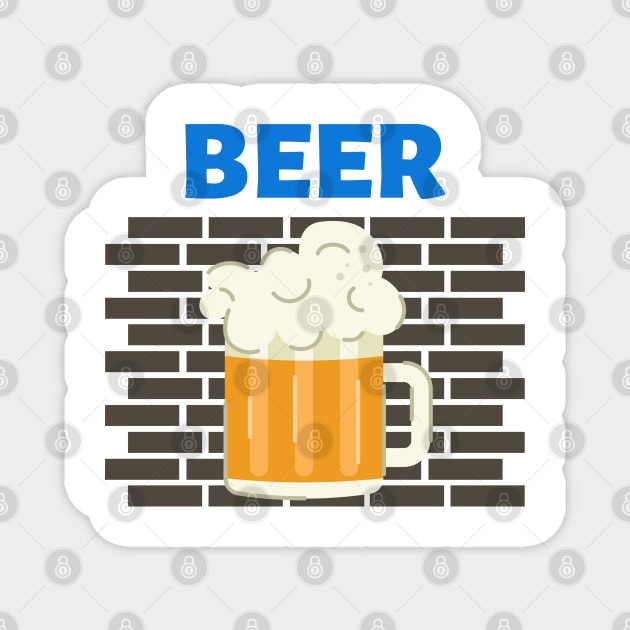 Beer On The Wall Magnet by BeerShirtly01