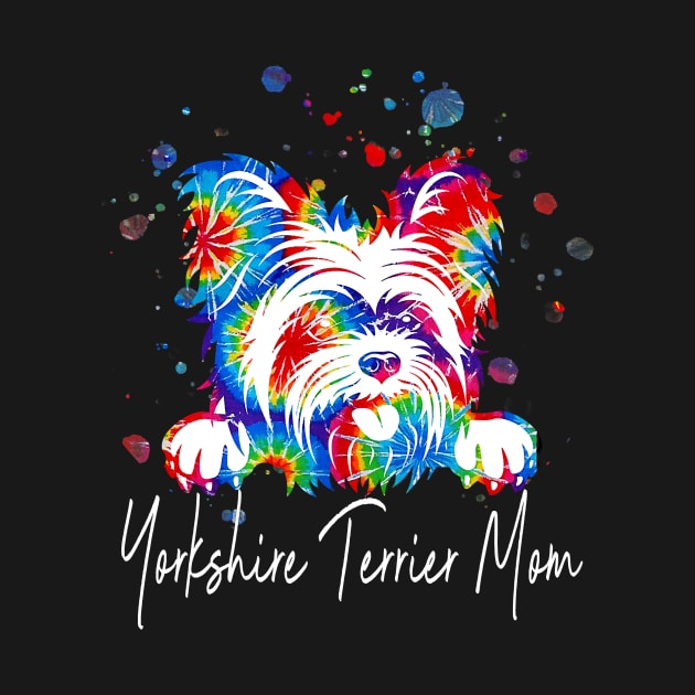 Yorkshire Terrier Dog Colorful Rainbow by IainDodes