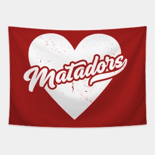 Vintage Matadors School Spirit // High School Football Mascot // Go Matadors Tapestry