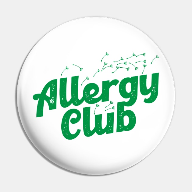 Allergy Club Pin by darklordpug