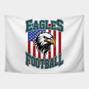 Retro Eagles Football Tapestry