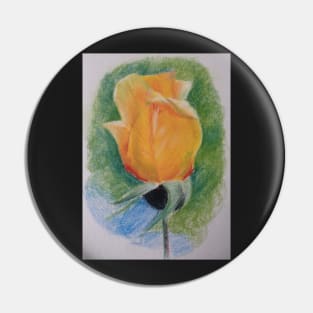 yellow rose Pin