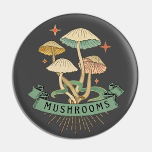 Mushrooms Mushroom Pin