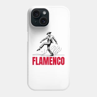 Flamenco male dancer - Black Phone Case