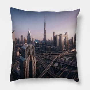 Dubai Cityscape Pillow