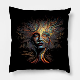 Beautiful Earthly Woman - Finding Light Pillow