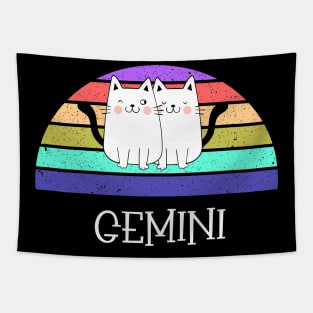 Cat Horoscope Gemini Tapestry