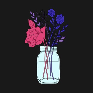 Bisexual Pride Flower Bouquet T-Shirt