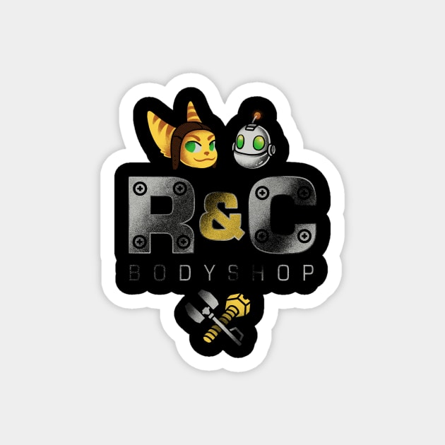 R&C Bodyshop Magnet by PoliteYetPeculiar