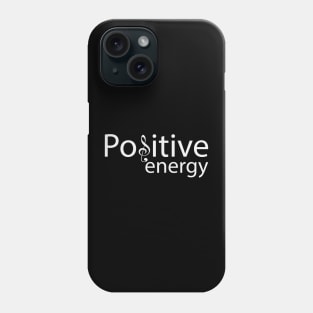 Positive energy artistic text design Phone Case