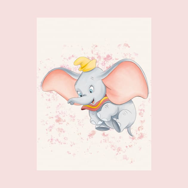 Dumbo Cute by HandmindArt