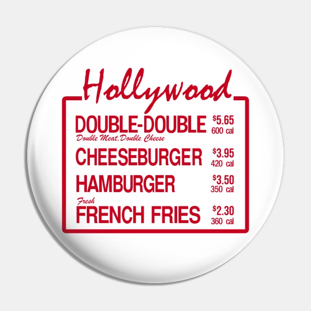 Hollywood Burger Pin by Meat Beat