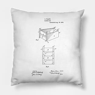 Packing Box Vintage Patent Hand Drawing Pillow