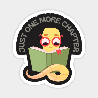 Little Bookworm Just one more chapter So many books So little time I Love Books Magnet