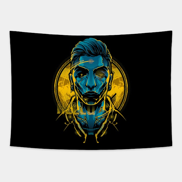 Cyberpunk Boy Tapestry by BlackoutBrother