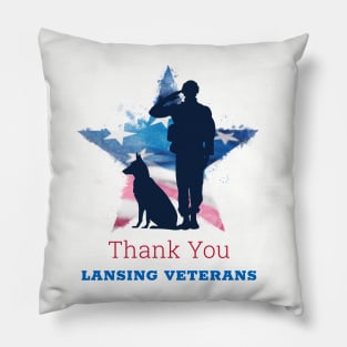 Thank You Lansing Veterans Pillow